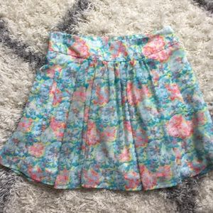 Zara floral skirt